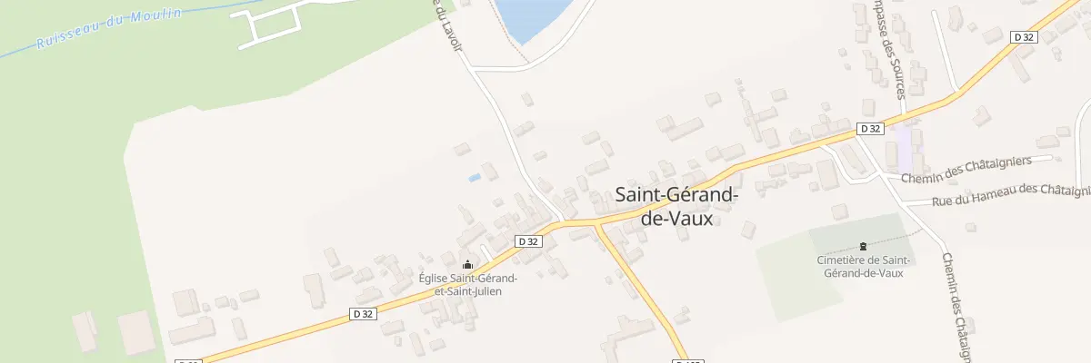 Plan du 8 Rue du Lavoir à Saint-Gérand-de-Vaux