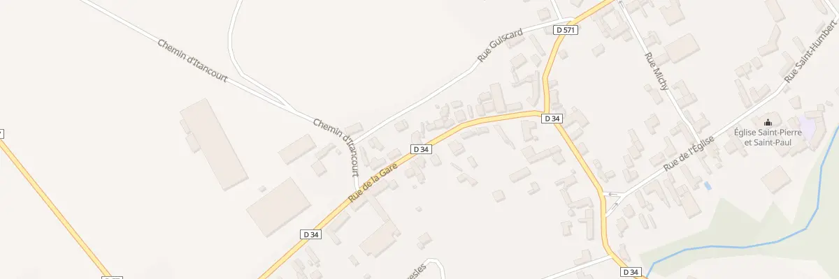 Plan du 12 Rue de la Gare à Mézières-sur-Oise