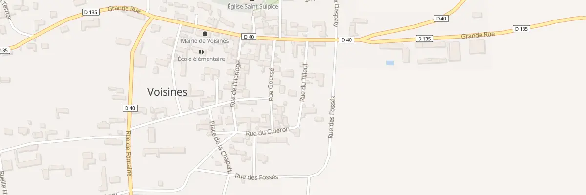 Plan du 6 Rue du Tilleul à Voisines