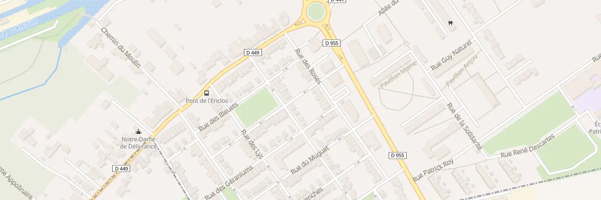 Plan du 28 Rue des Roses à Denain