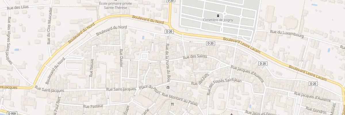 Plan du 5 Rue des Saints à Joigny