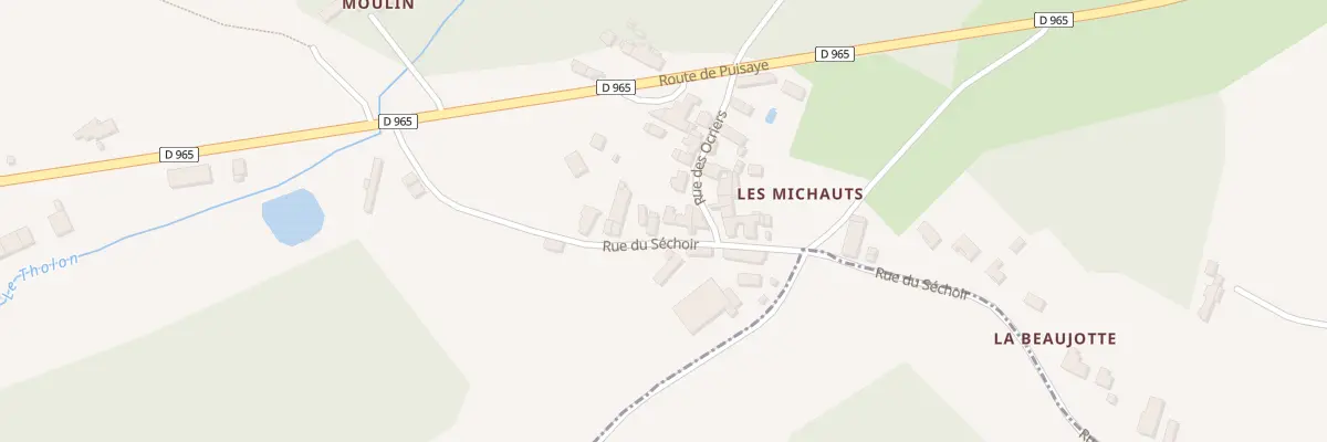 Plan du 262 Les Michauts à Pourrain