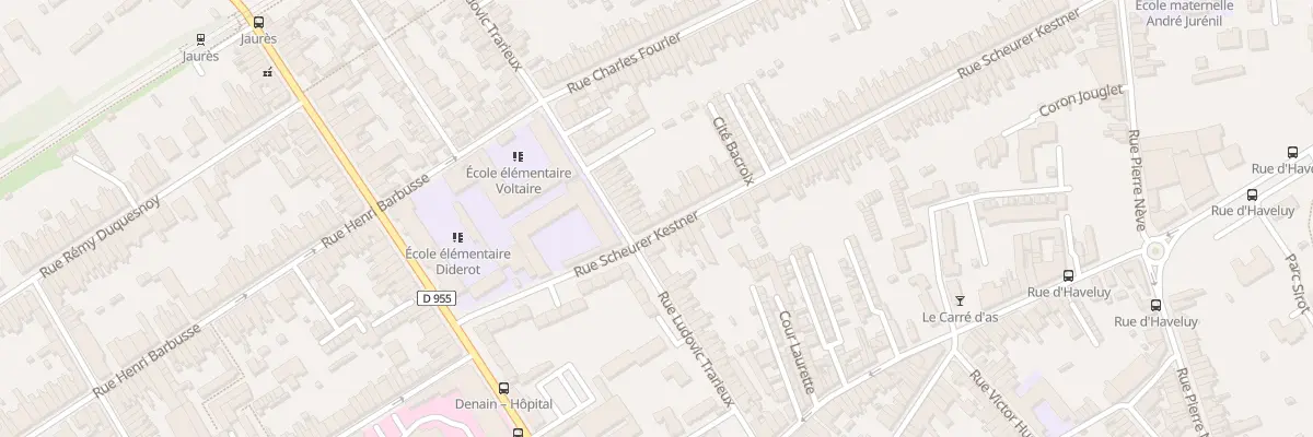 Plan du 3 Rue Scheurer Kestner à Denain