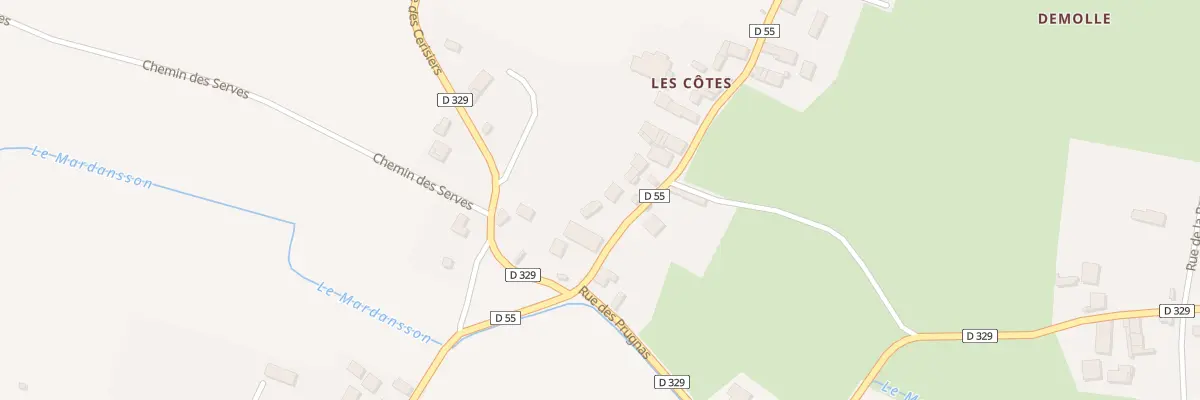 Plan du 3 Demolle à Luzillat