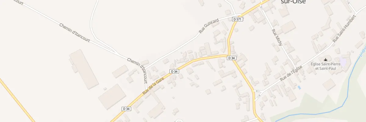 Plan du 8 Rue de la Gare à Mézières-sur-Oise