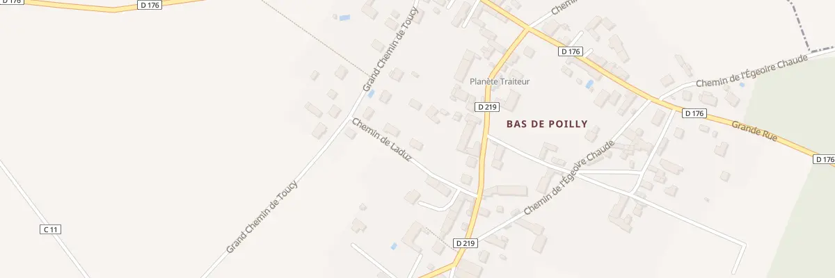 Plan du 8 Che de Laduz à Poilly-sur-Tholon