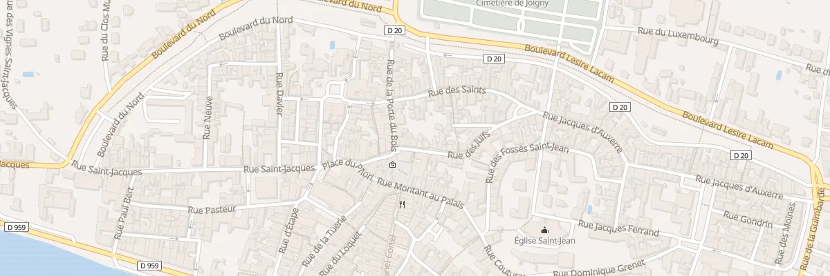 Plan du 5 Rue des Juifs à Joigny