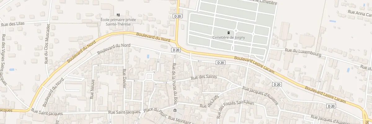 Plan du 6 Bd Lésiré Lacam à Joigny