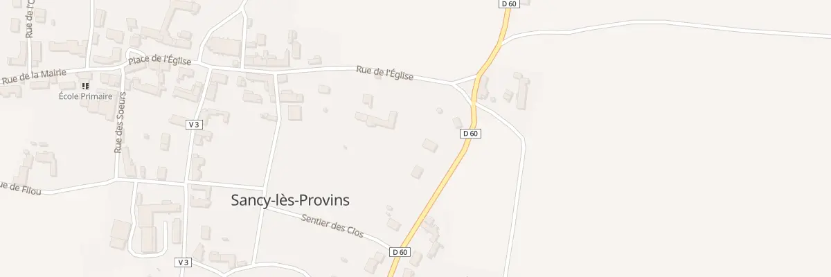 Plan du 2 Rue de Villiers St Georges à Sancy-lès-Provins