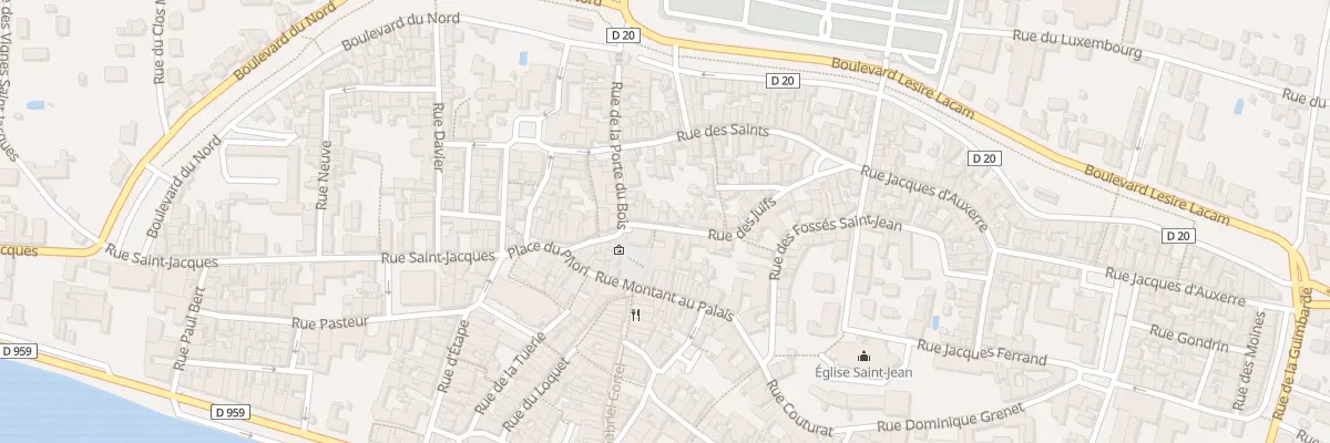 Plan du 7 Rue des Juifs à Joigny