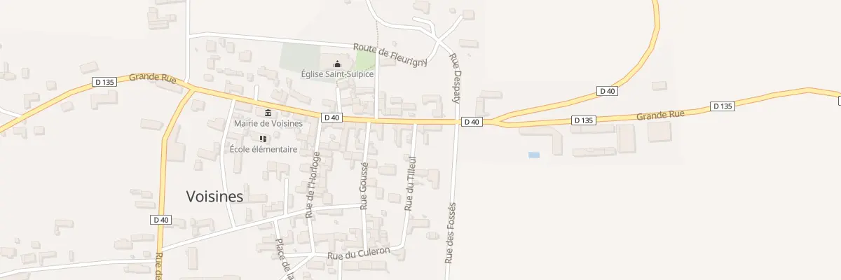 Plan du 1 Rue du Tilleul à Voisines