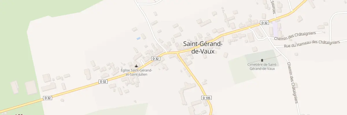 Plan du 1 Rue de l’Eglise à Saint-Gérand-de-Vaux