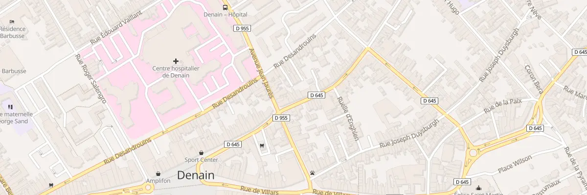 Plan du 59 Rue du Maréchal Leclerc à Denain