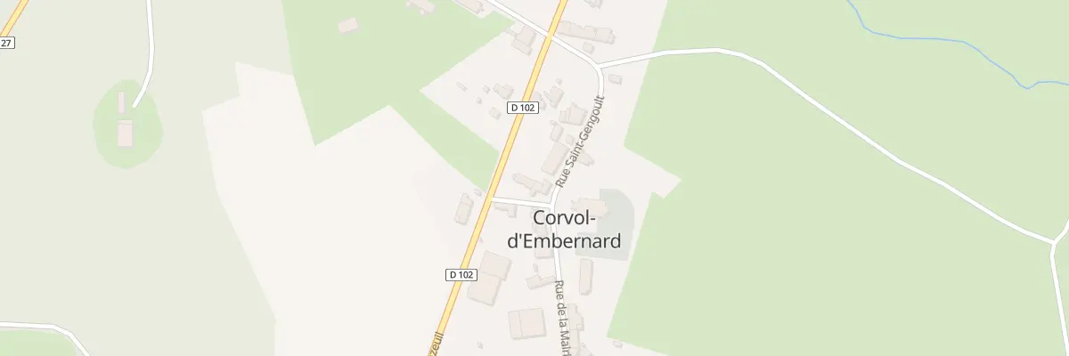 Plan du 22 Le Bourg à Corvol-d’Embernard