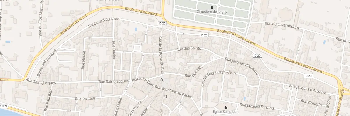 Plan du 6 Rue des Saints à Joigny