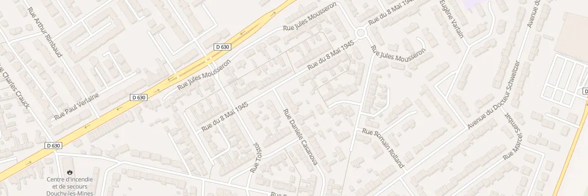 Plan du 4 Rue Daniele Casanova à Douchy-les-Mines