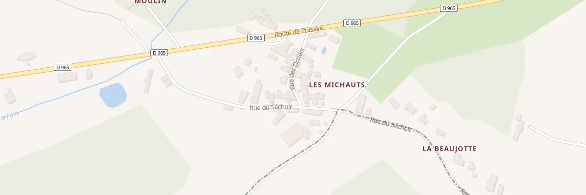 Plan du 264 Les Michauts à Pourrain