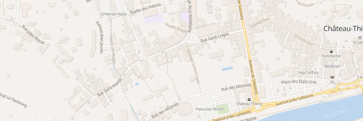 Plan du 10 Rue Saint-martin à Château-Thierry