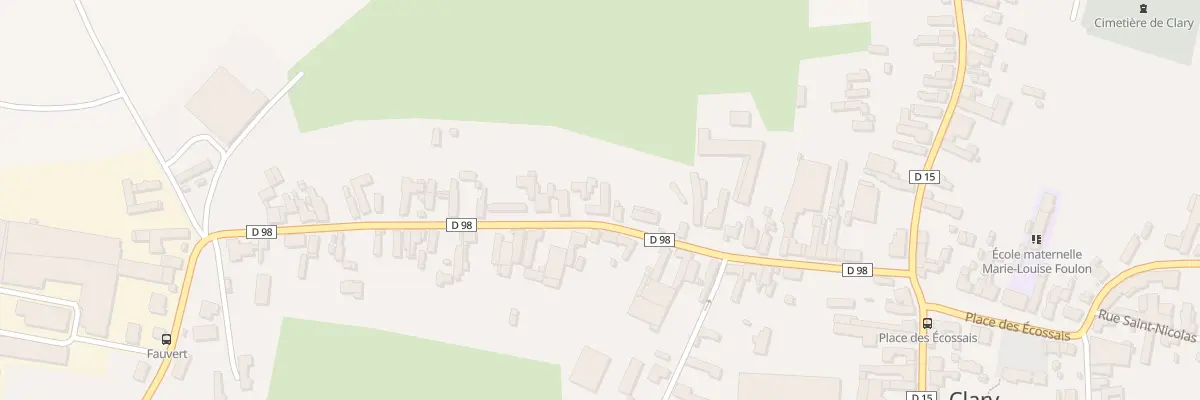 Plan du 30 Rue Eugene Lecocq à Clary