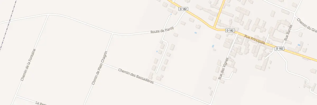 Plan du 3 Rue des Bassadiéres à Champlay