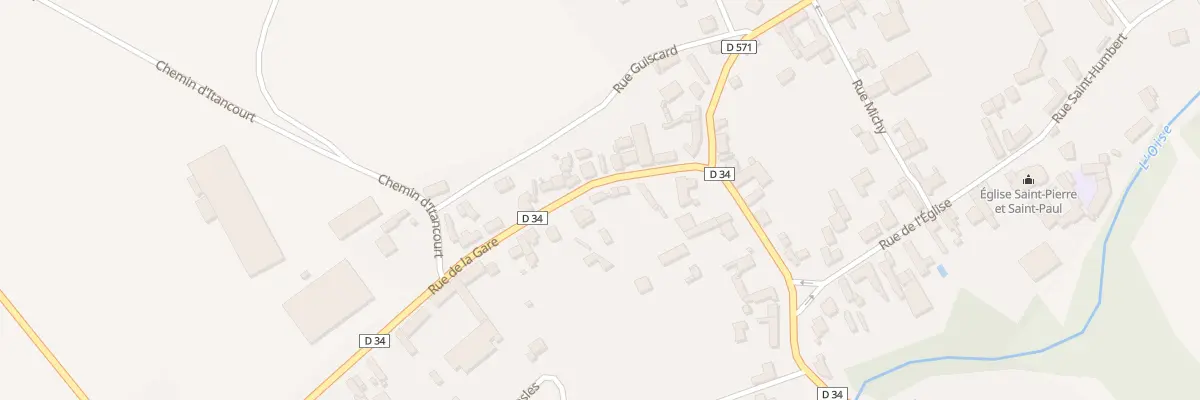 Plan du 5 Rue de la Gare à Mézières-sur-Oise