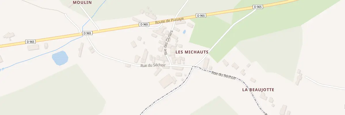 Plan du 280 Les Michauts à Pourrain