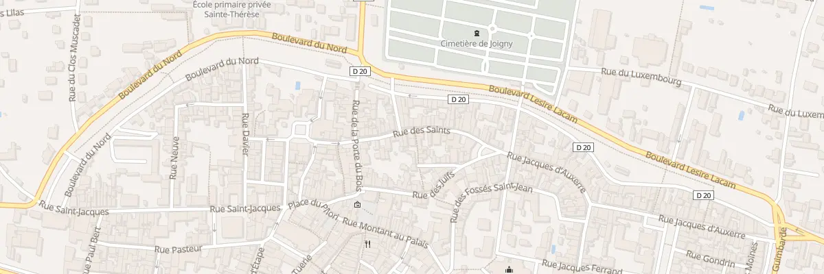 Plan du 18 Rue des Saints à Joigny