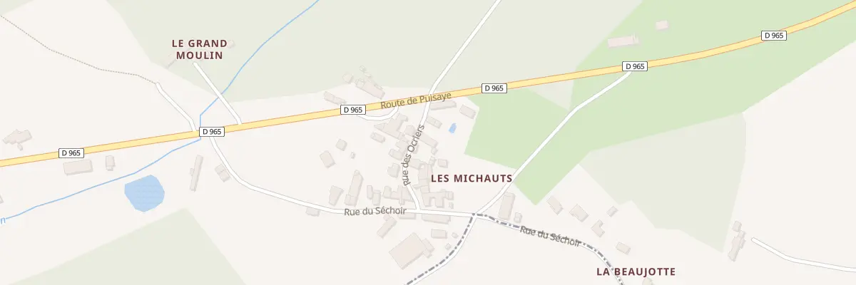 Plan du 276 Les Michauts à Pourrain