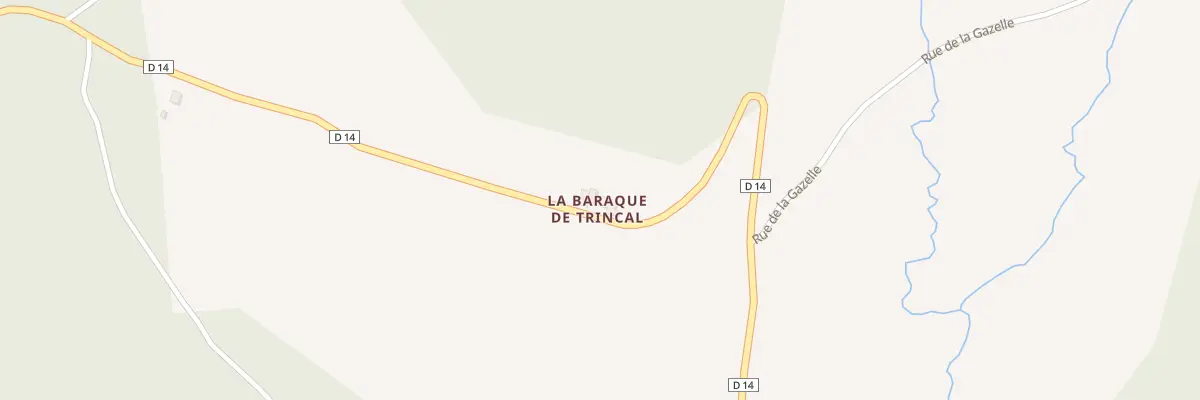 Plan du 451 Rte A la Baraque de Trincal au Malzieu-Forain