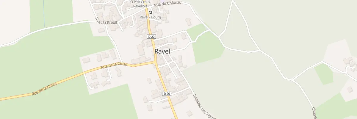 Plan du 3 Rue du Couderc à Ravel