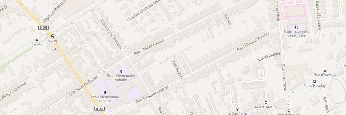 Plan du 10 Rue S Kestner 25 Cité Bacroix à Denain