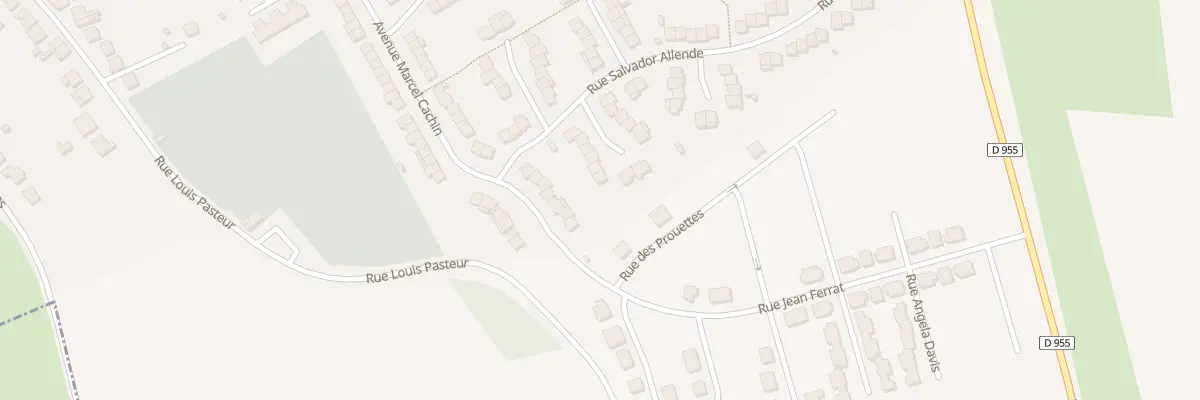 Plan du 12 Rue Salvador Allende à Douchy-les-Mines