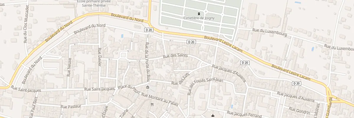 Plan du 20 Rue des Saints à Joigny