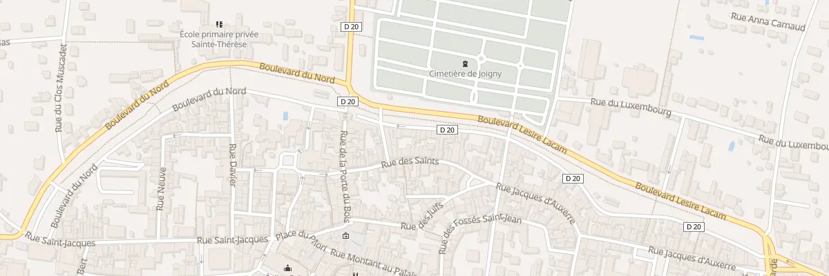 Plan du 18 Bd Lésiré Lacam à Joigny
