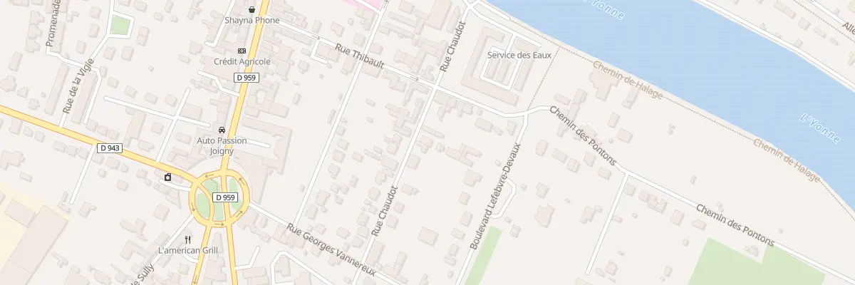 Plan du 3B Rue Chaudot à Joigny