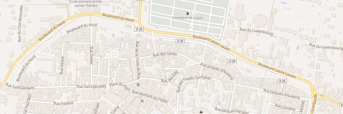 Plan du 24 Rue des Saints à Joigny