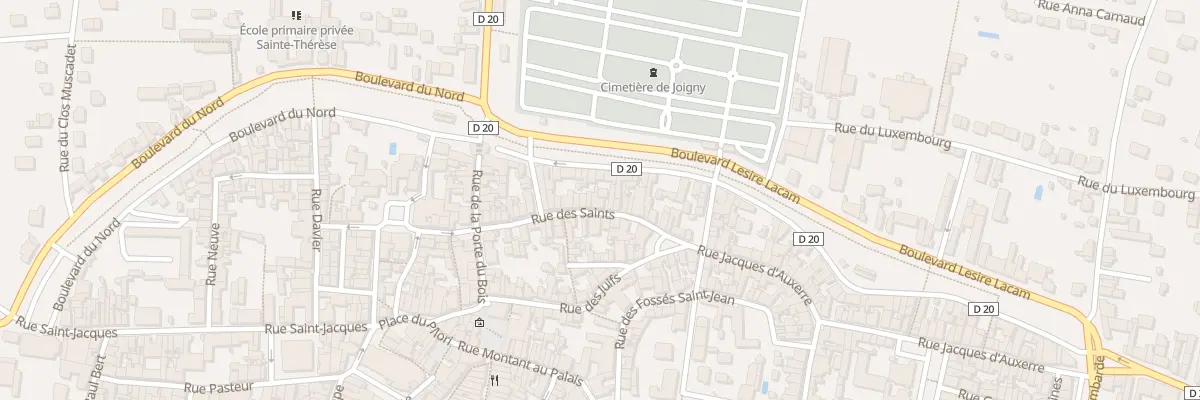 Plan du 35 Rue des Saints à Joigny