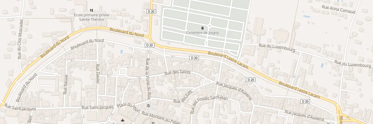 Plan du 24 Bd Lésiré Lacam à Joigny