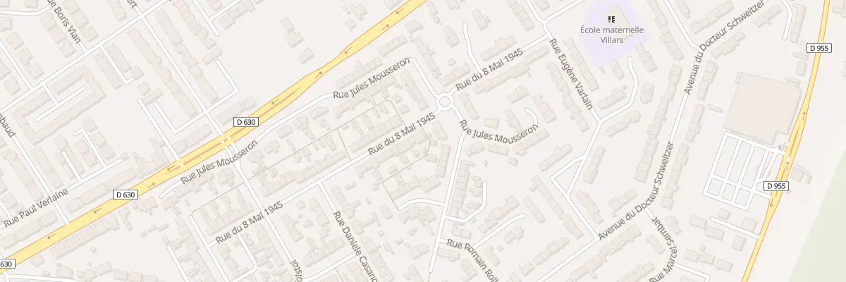 Plan du 28 Rue du 8 Mai 1945 à Douchy-les-Mines