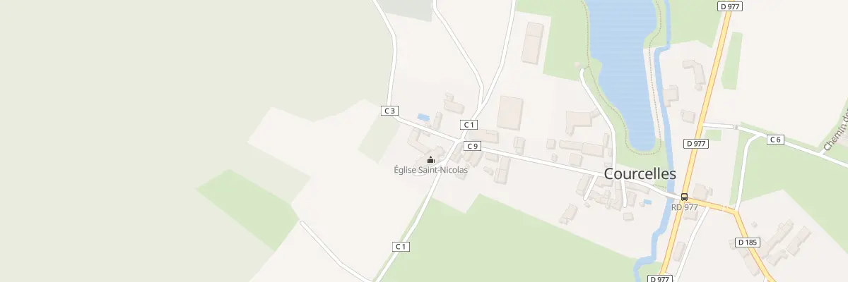 Plan du 80 Le Bourg à Courcelles