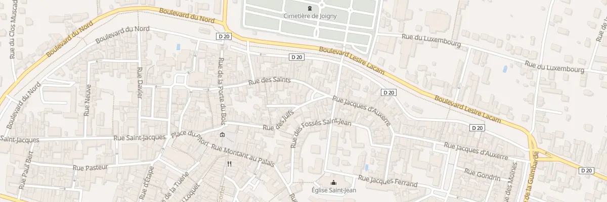 Plan du 25B Rue des Juifs à Joigny