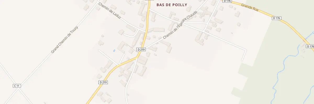 Plan du 4 Che de l’Egeoire Chaude à Poilly-sur-Tholon