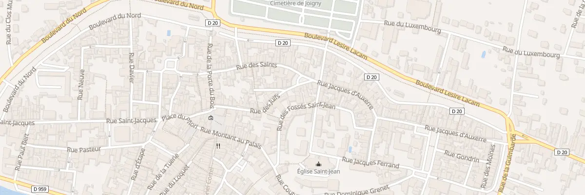 Plan du 9001 Rue des Juifs à Joigny
