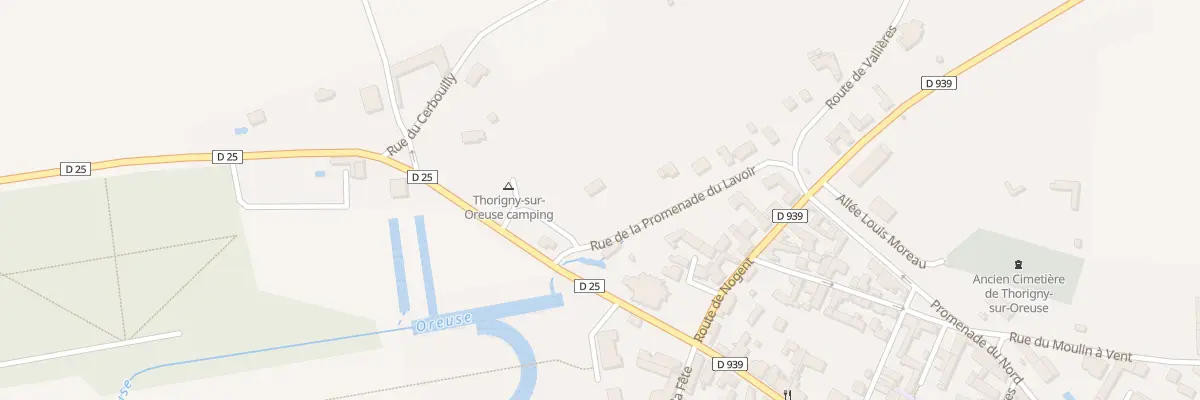 Plan du 2 Rue de la Promenade du Lavoir à Thorigny-sur-Oreuse
