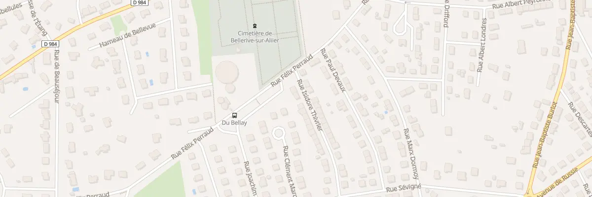 Plan du 4 Rue Isidore Thivrier à Bellerive-sur-Allier