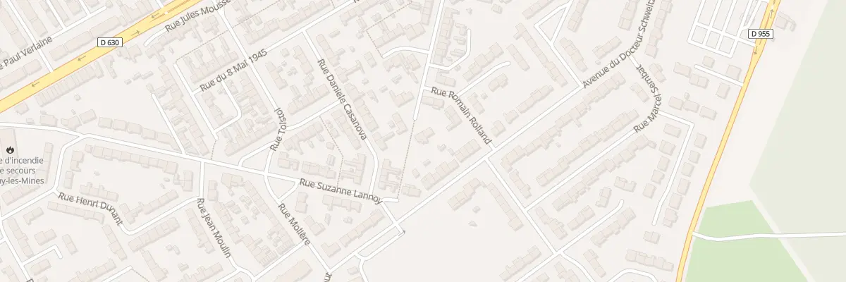Plan du 45 Rue Romain Rolland à Douchy-les-Mines