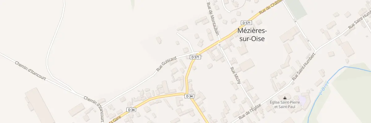 Plan du 7 Rue de Chatillon à Mézières-sur-Oise