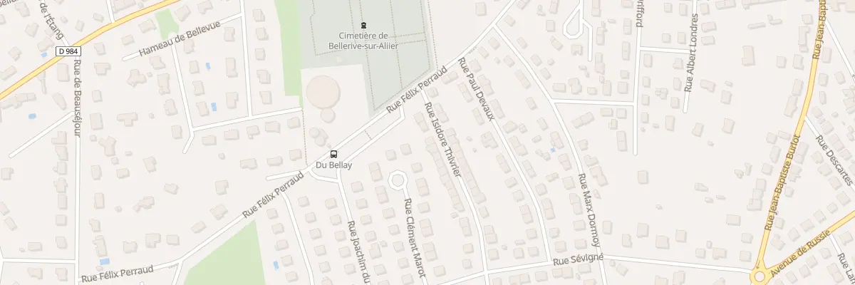 Plan du 6 Rue Isidore Thivrier à Bellerive-sur-Allier