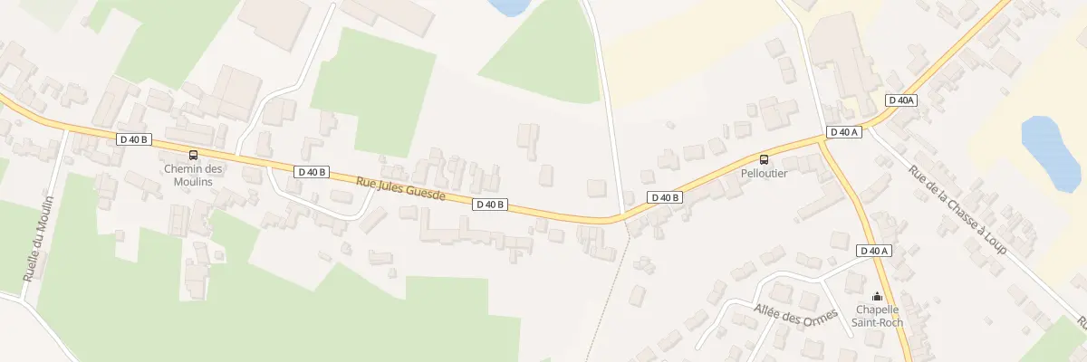Plan du 75T Rue Jules Guesde à Hasnon