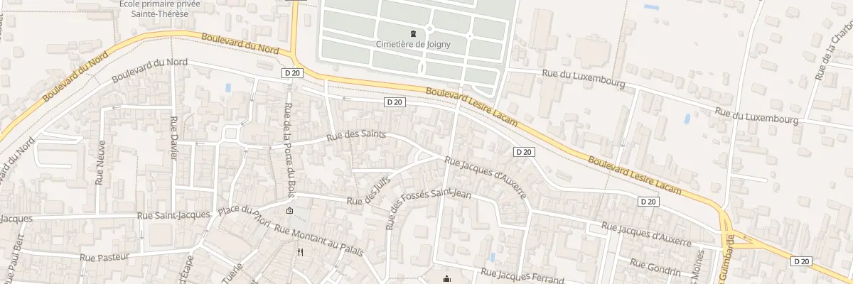Plan du 65 Rue des Saints à Joigny